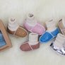 BABY SHEEPSKIN SLIPPER SOCKS - SKY